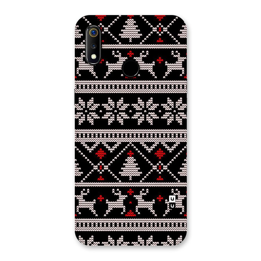 Christmas Seamless Aztec Pattern Back Case for Realme 3