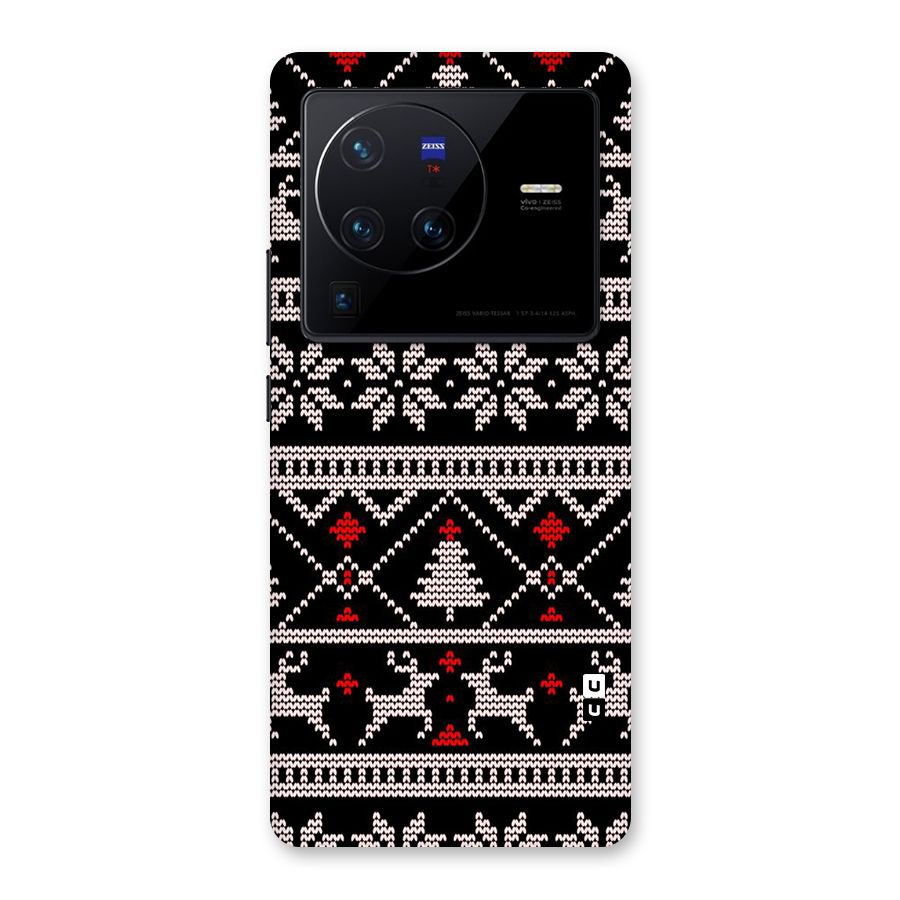 Christmas Seamless Aztec Pattern Back Case for Vivo X80 Pro