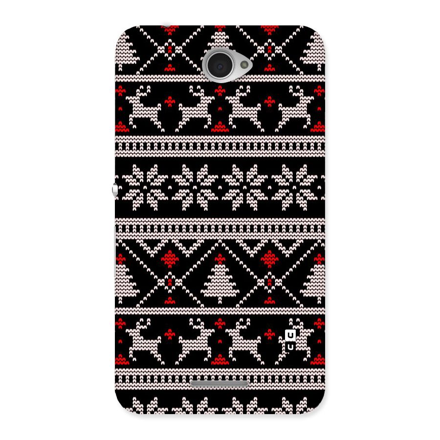 Christmas Seamless Aztec Pattern Back Case for Xperia E4