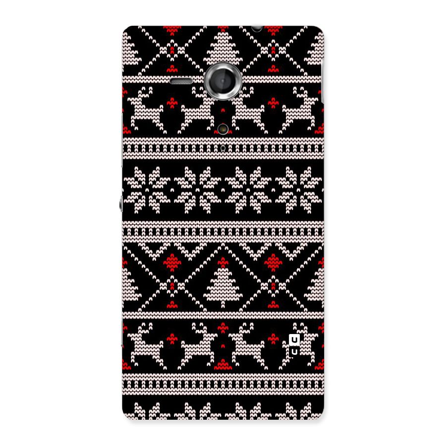 Christmas Seamless Aztec Pattern Back Case for Xperia Sp