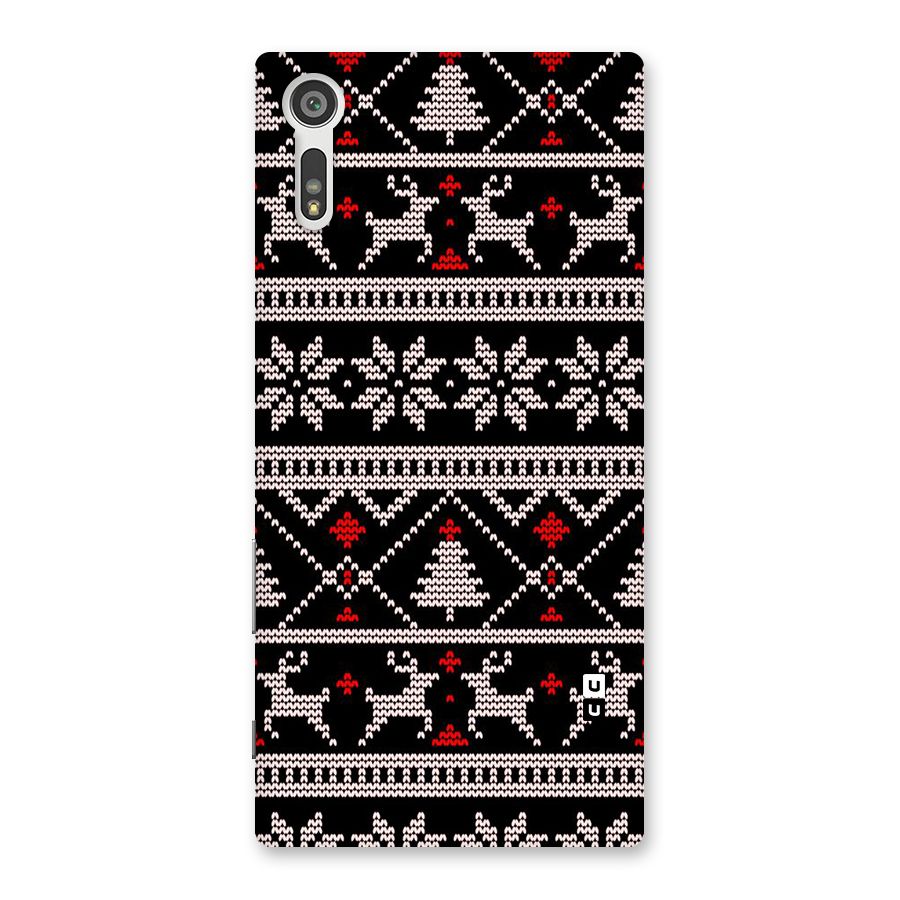 Christmas Seamless Aztec Pattern Back Case for Xperia XZ