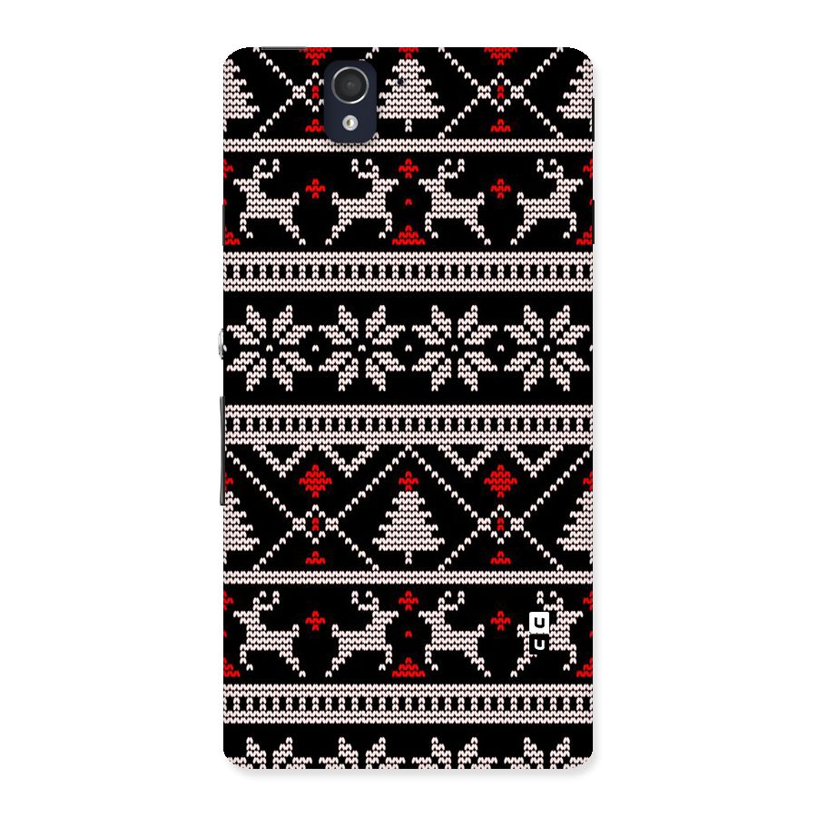 Christmas Seamless Aztec Pattern Back Case for Xperia Z