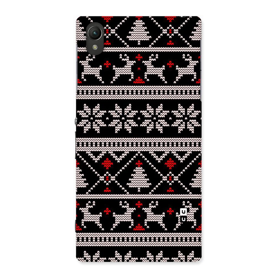 Christmas Seamless Aztec Pattern Back Case for Xperia Z1