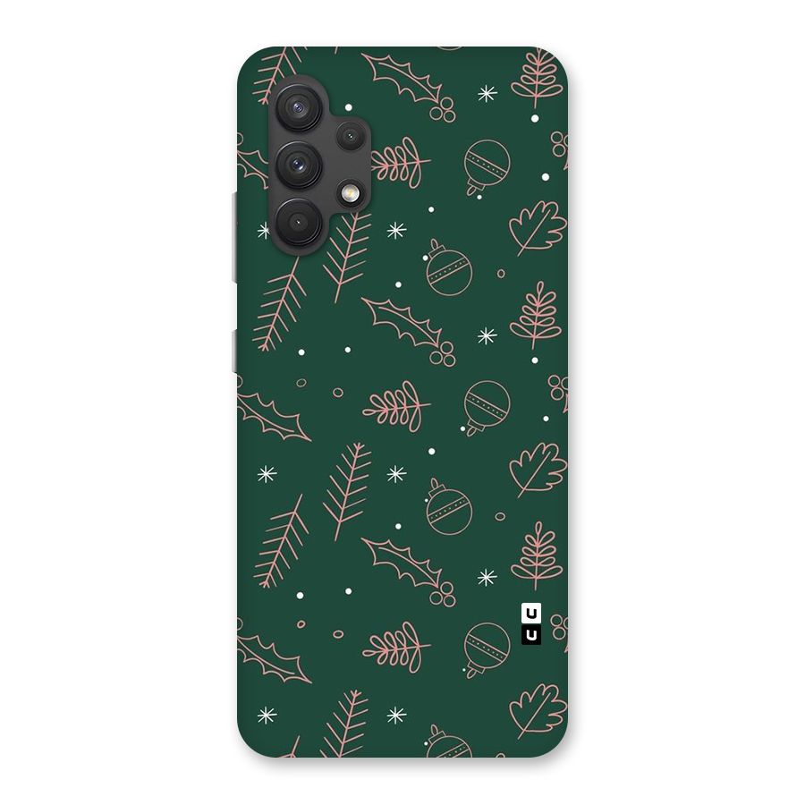 Christmas Season Leaves Back Case for Galaxy A32