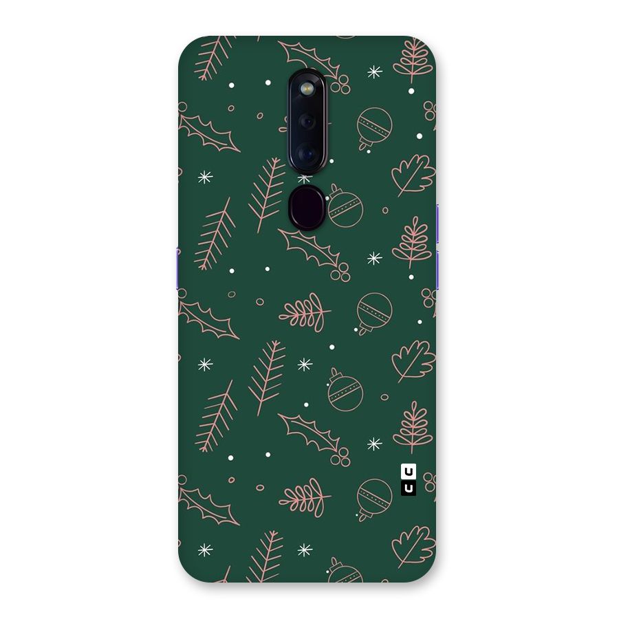 Christmas Season Leaves Back Case for Oppo F11 Pro