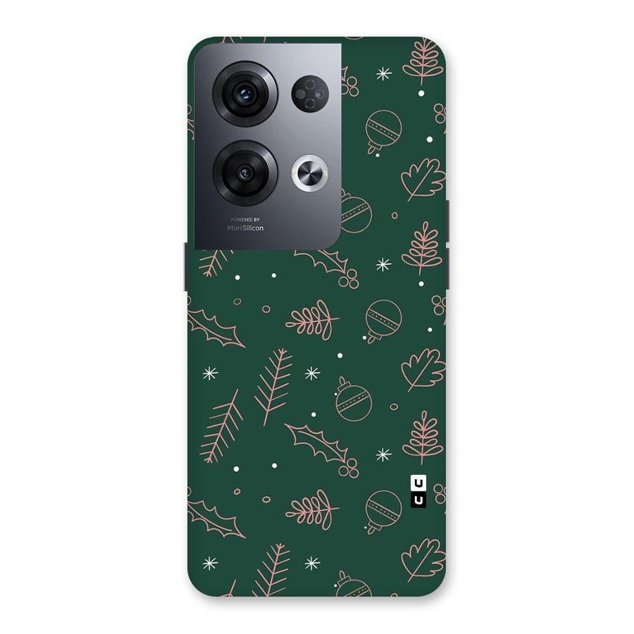 Christmas Season Leaves Back Case for Oppo Reno8 Pro 5G