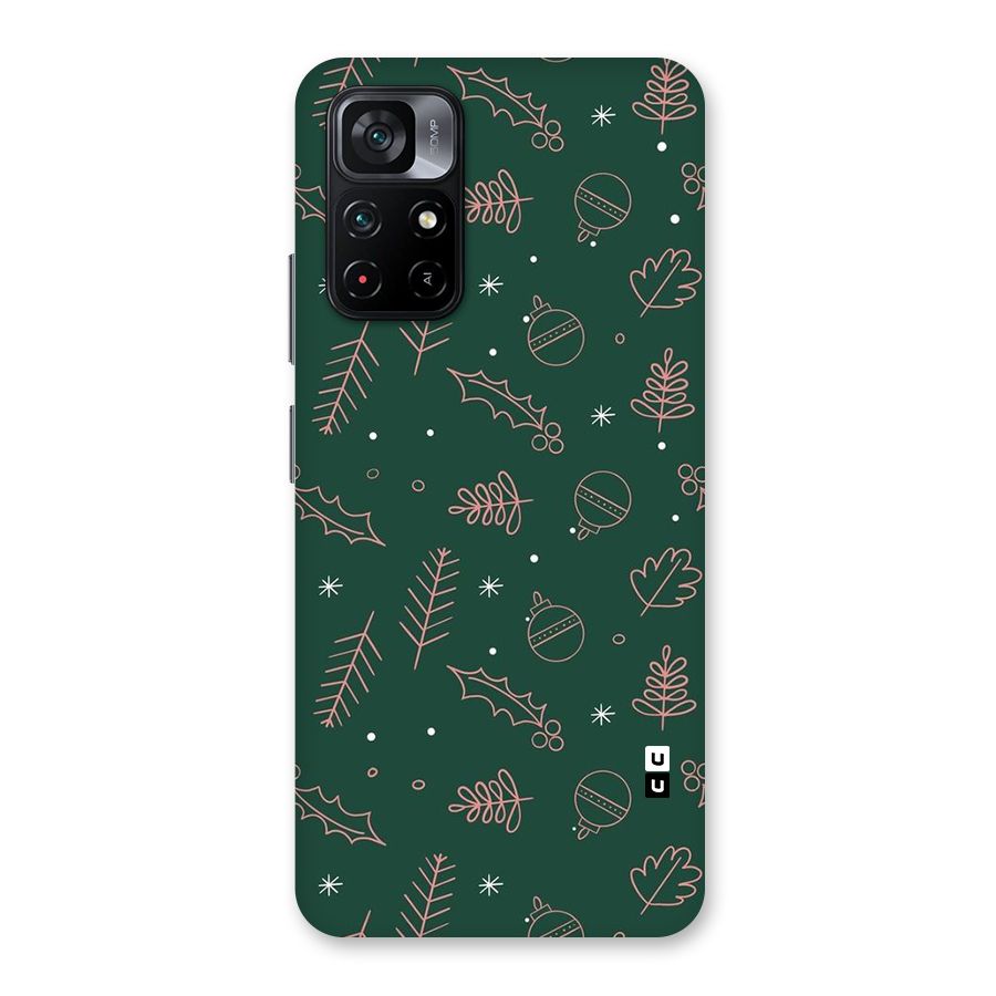 Christmas Season Leaves Back Case for Poco M4 Pro 5G