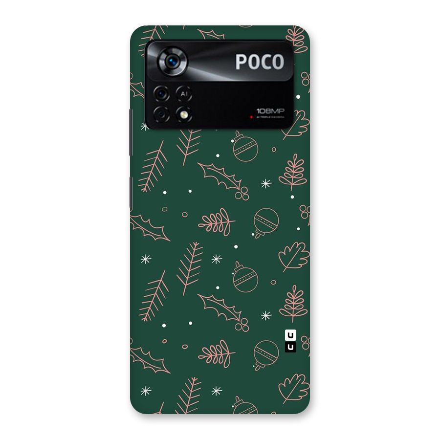 Christmas Season Leaves Back Case for Poco X4 Pro 5G