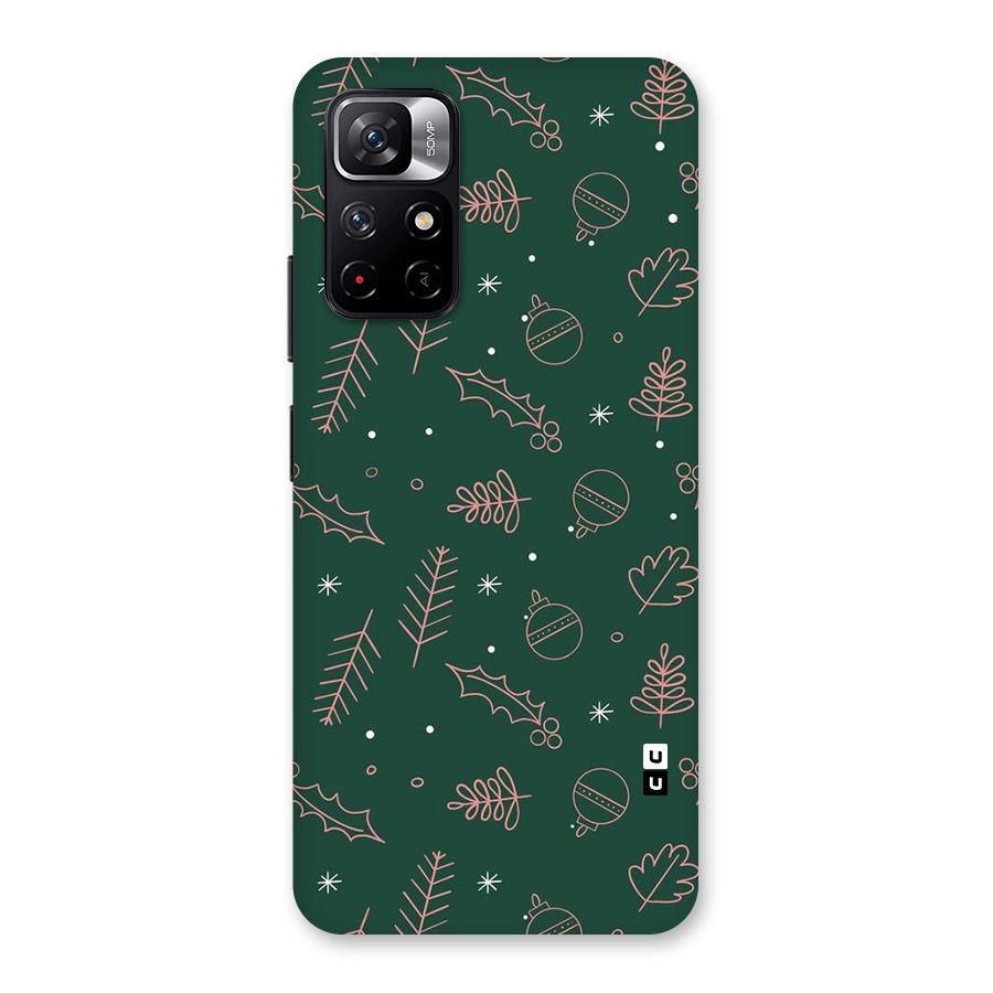 Christmas Season Leaves Back Case for Redmi Note 11T 5G