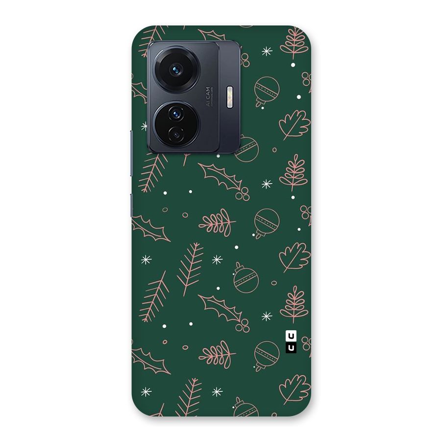 Christmas Season Leaves Back Case for Vivo T1 Pro