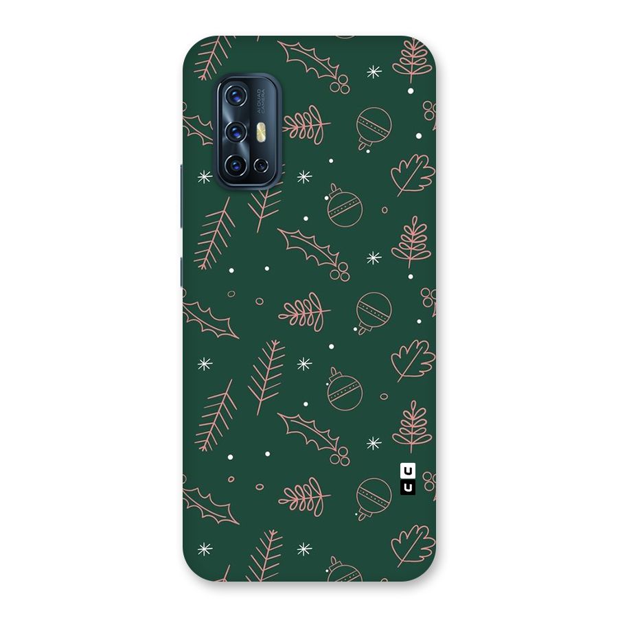 Christmas Season Leaves Back Case for Vivo V17
