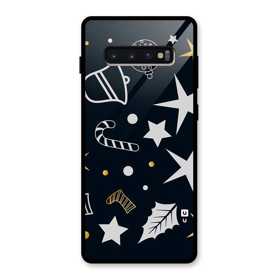 Christmas Special Pattern Glass Back Case for Galaxy S10 Plus
