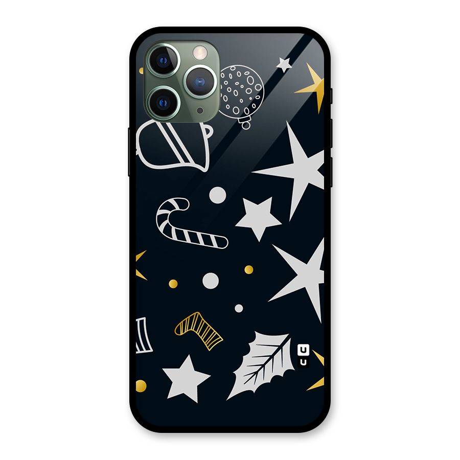Christmas Special Pattern Glass Back Case for iPhone 11 Pro