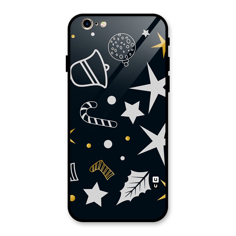 Christmas Special Pattern Glass Back Case for iPhone 6 6S