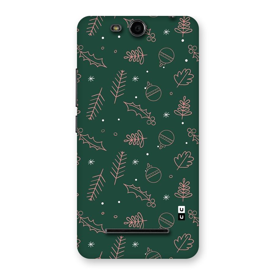 Christmas Vibes Leaves Back Case for Canvas Juice 3 Q392