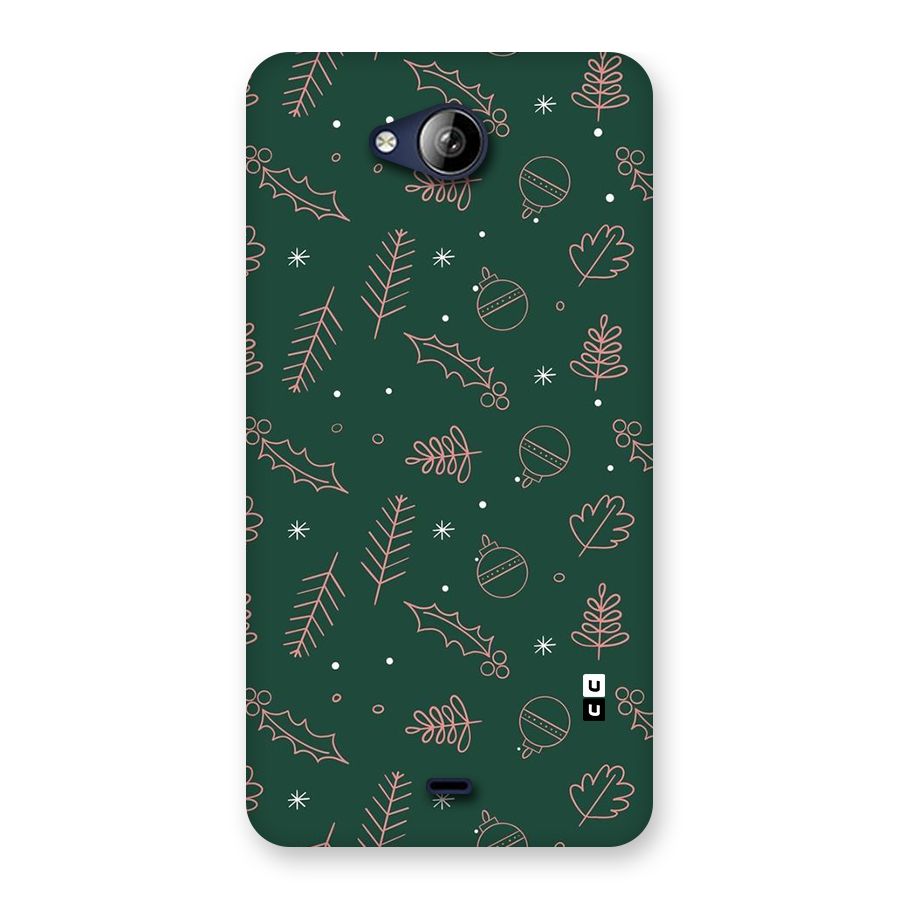 Christmas Vibes Leaves Back Case for Canvas Play Q355