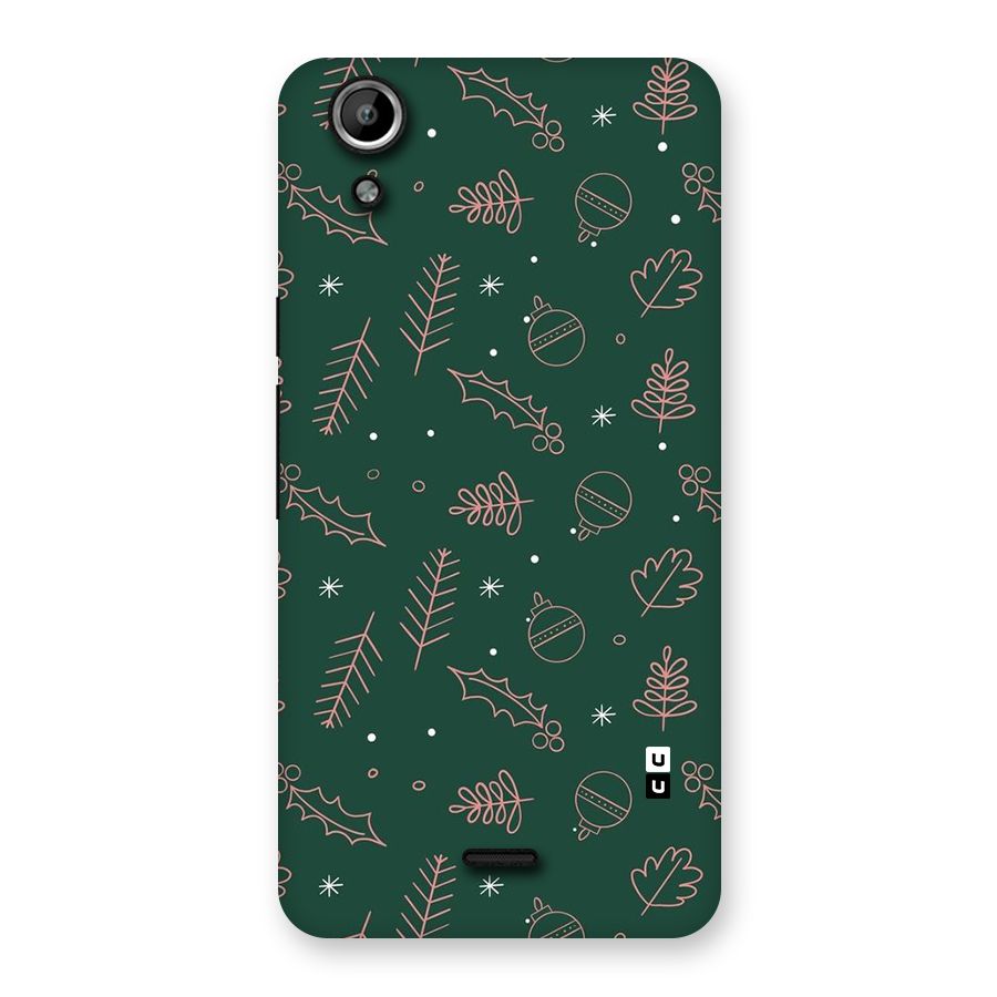 Christmas Vibes Leaves Back Case for Canvas Selfie Lens Q345