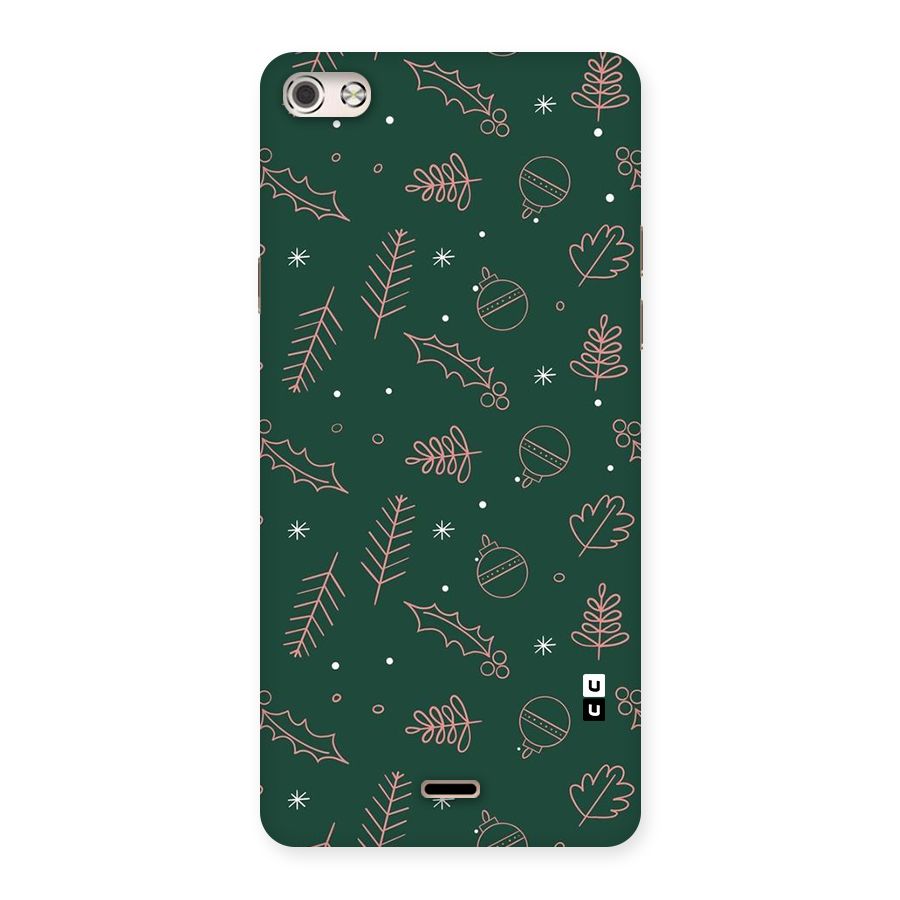 Christmas Vibes Leaves Back Case for Canvas Silver 5