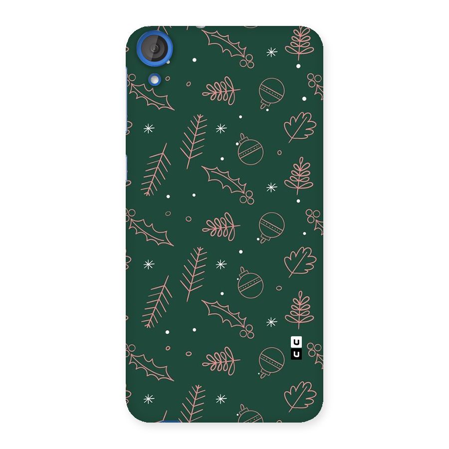 Christmas Vibes Leaves Back Case for Desire 820