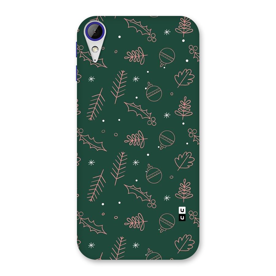 Christmas Vibes Leaves Back Case for Desire 830