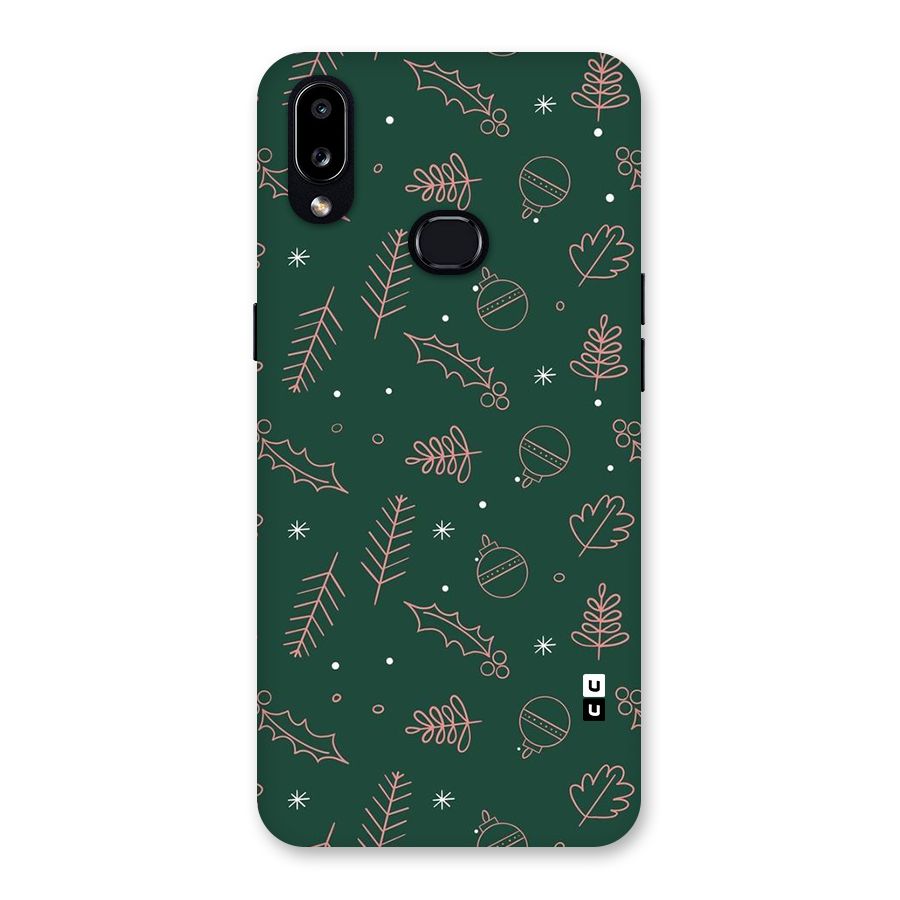 Christmas Vibes Leaves Back Case for Galaxy A10s