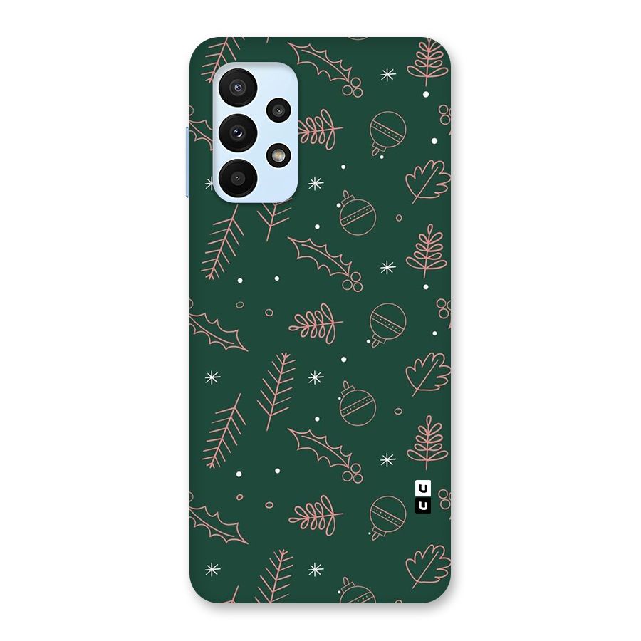 Christmas Vibes Leaves Back Case for Galaxy A23