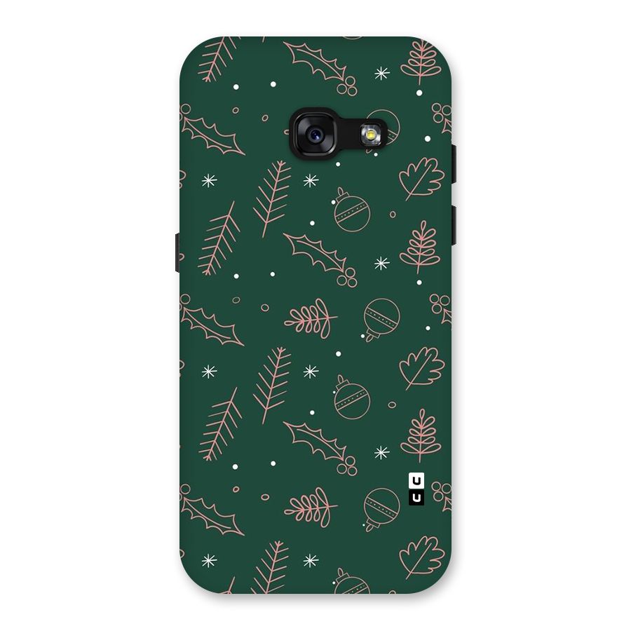 Christmas Vibes Leaves Back Case for Galaxy A3 (2017)
