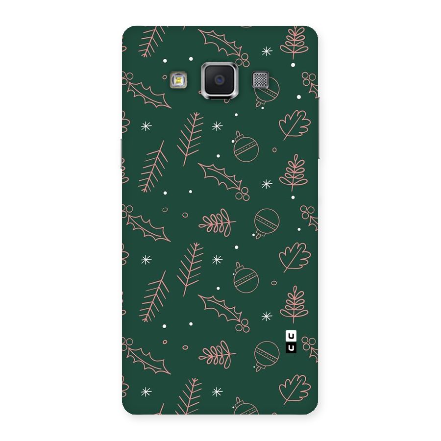 Christmas Vibes Leaves Back Case for Galaxy A5