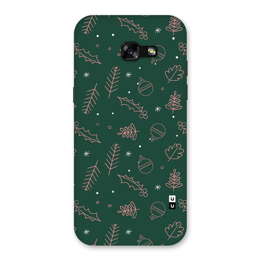 Christmas Vibes Leaves Back Case for Galaxy A5 2017