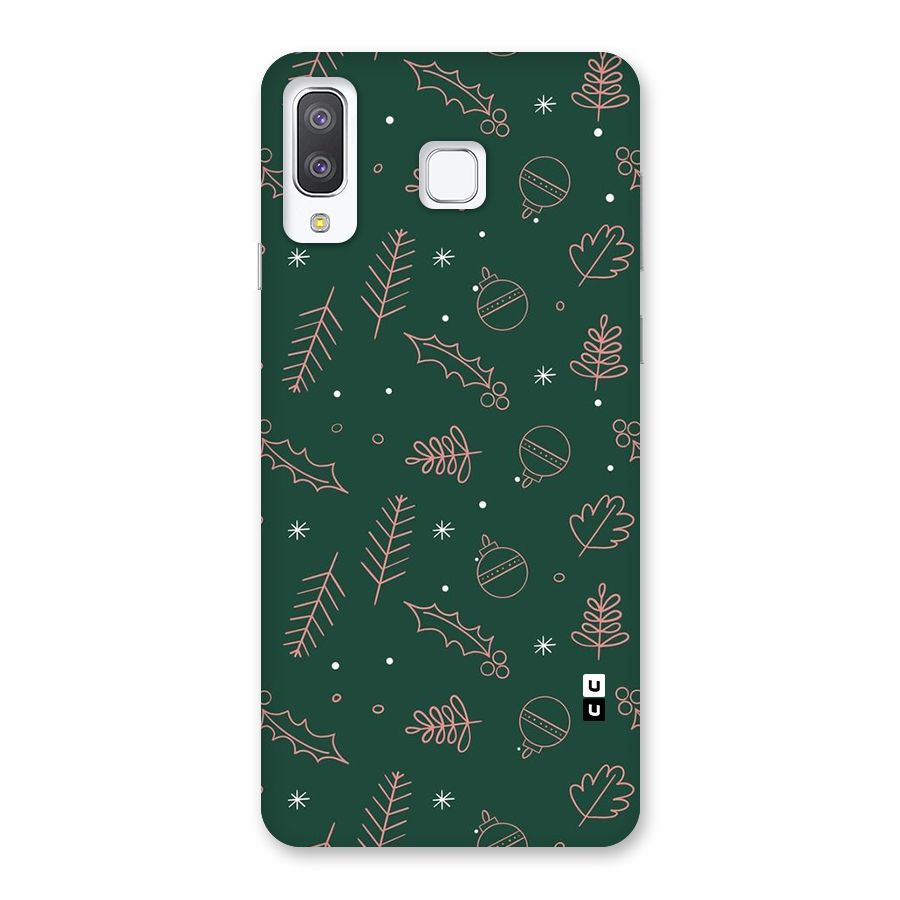 Christmas Vibes Leaves Back Case for Galaxy A8 Star