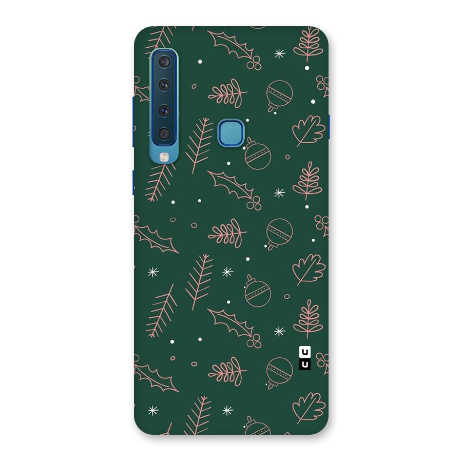 Christmas Vibes Leaves Back Case for Galaxy A9 (2018)