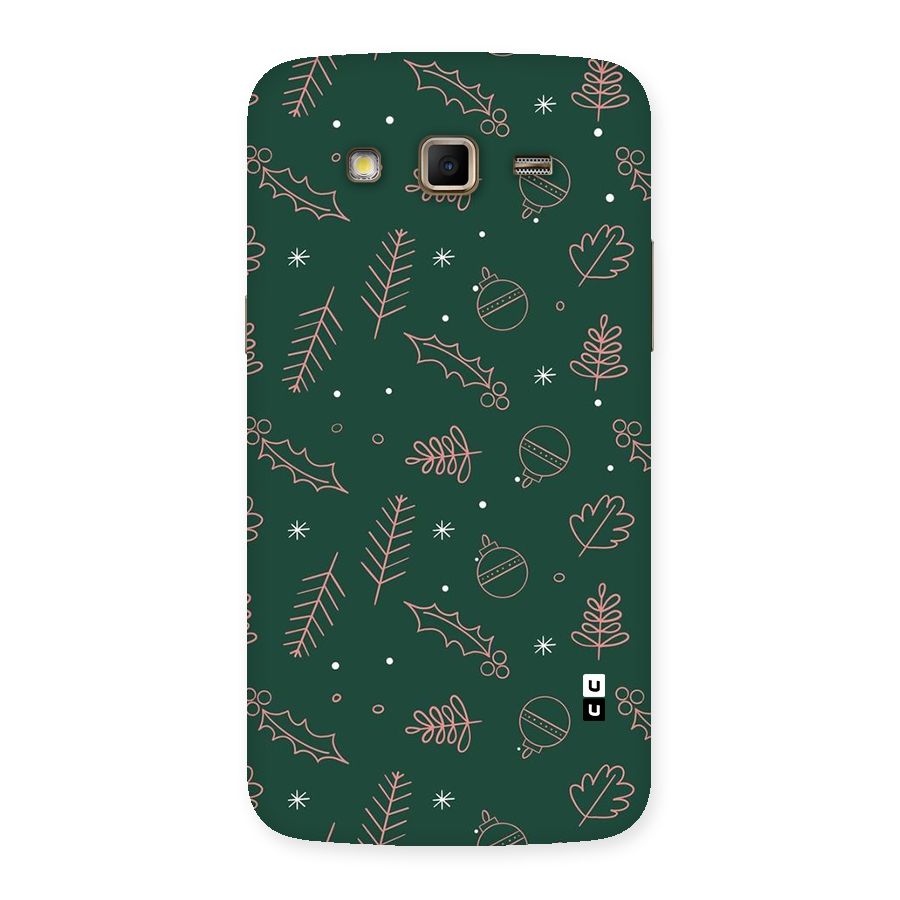 Christmas Vibes Leaves Back Case for Galaxy Grand 2