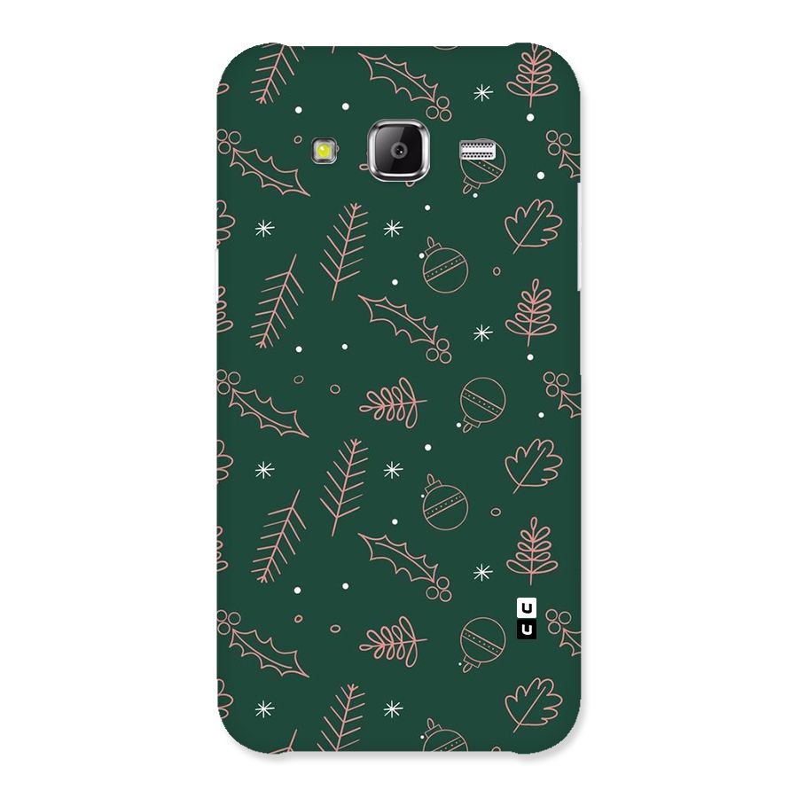 Christmas Vibes Leaves Back Case for Galaxy J2 Prime