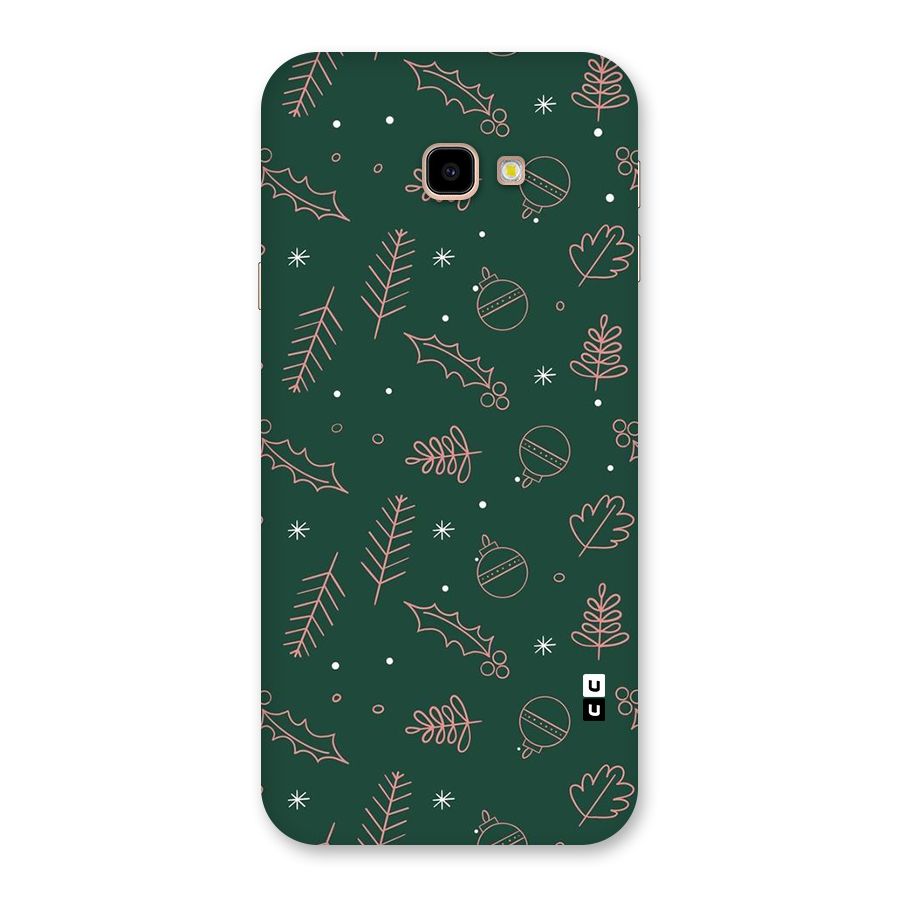 Christmas Vibes Leaves Back Case for Galaxy J4 Plus