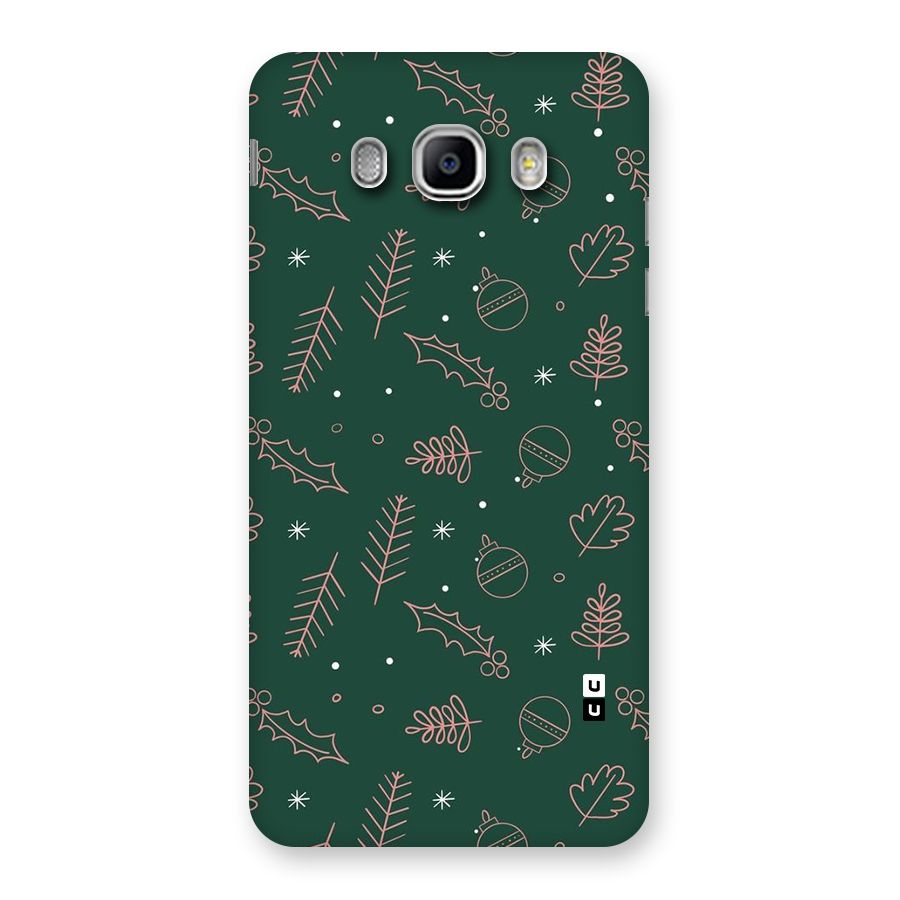 Christmas Vibes Leaves Back Case for Galaxy J5 2016