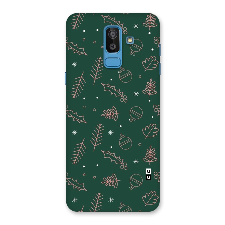 Christmas Vibes Leaves Back Case for Galaxy J8