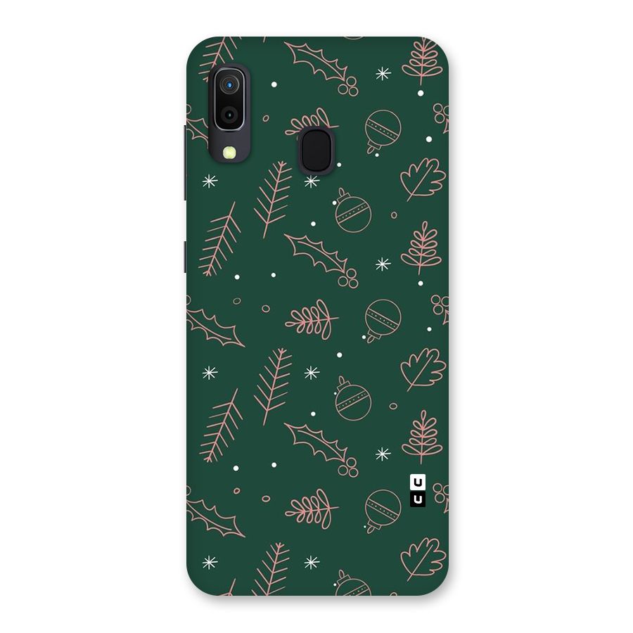 Christmas Vibes Leaves Back Case for Galaxy M10s