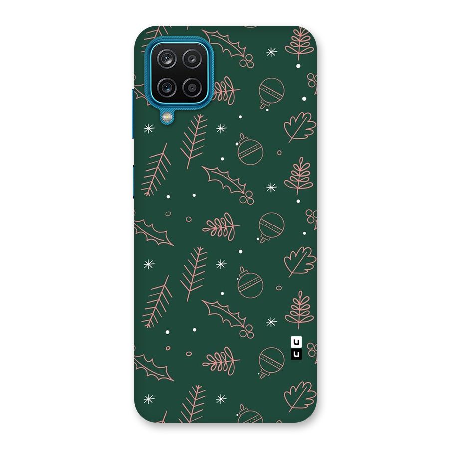 Christmas Vibes Leaves Back Case for Galaxy M12