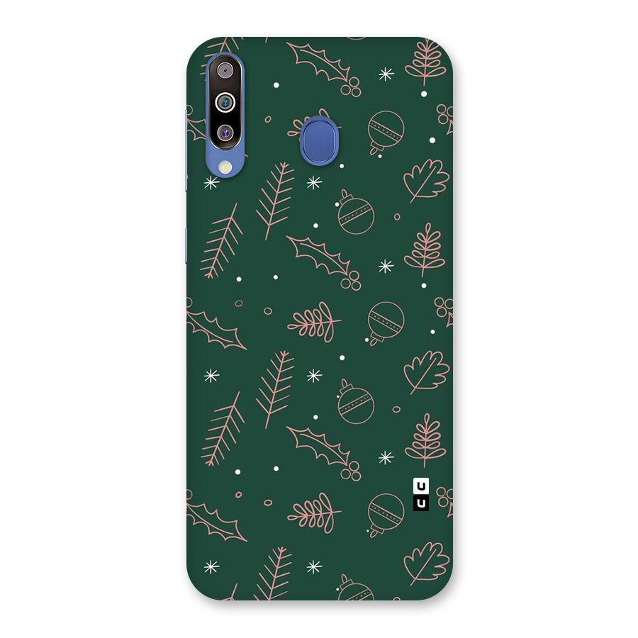 Christmas Vibes Leaves Back Case for Galaxy M30