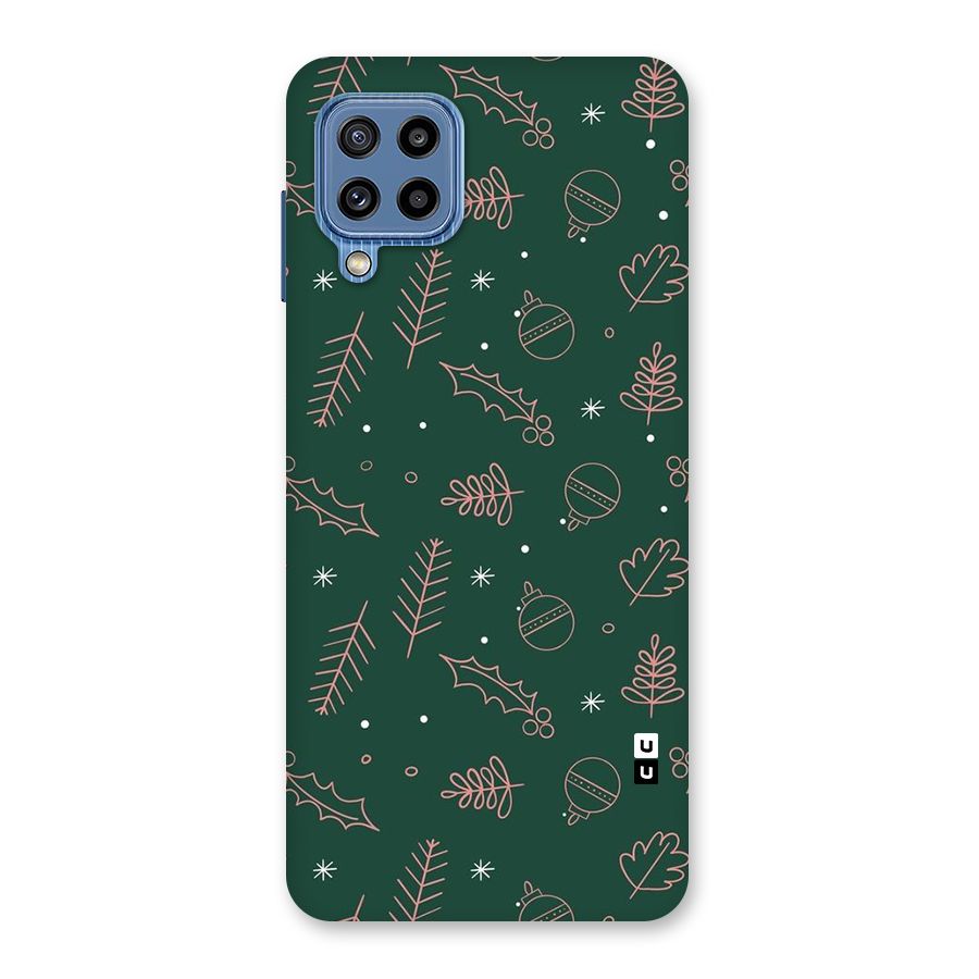 Christmas Vibes Leaves Back Case for Galaxy M32