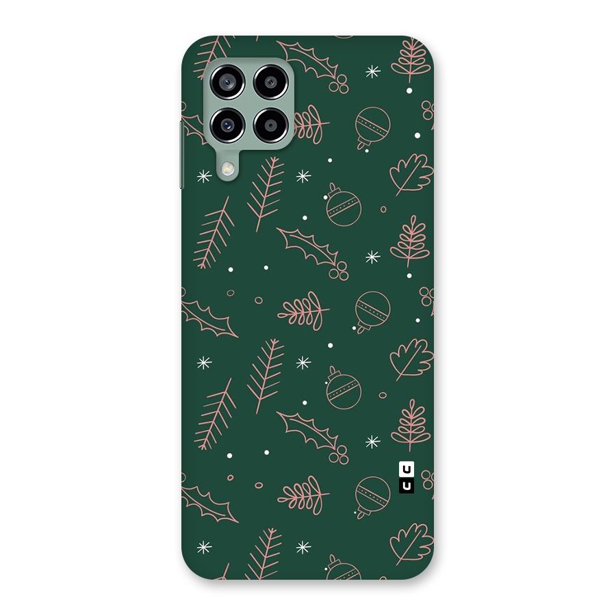 Christmas Vibes Leaves Back Case for Galaxy M33