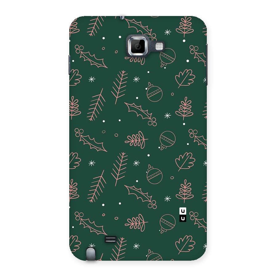 Christmas Vibes Leaves Back Case for Galaxy Note