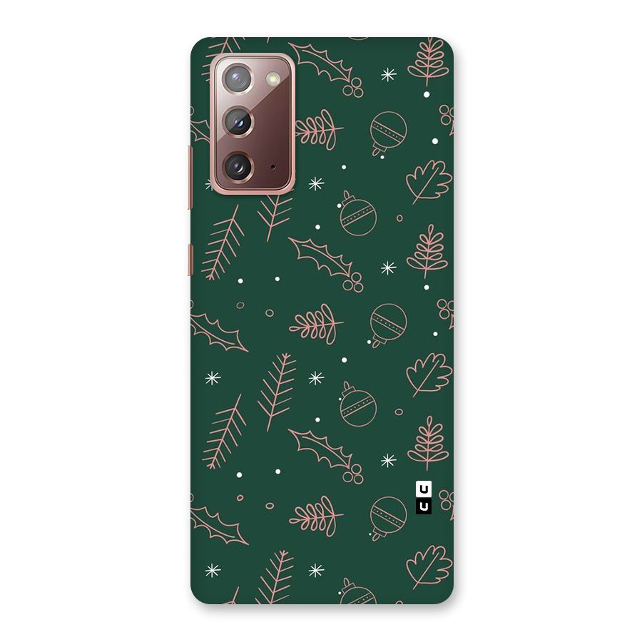 Christmas Vibes Leaves Back Case for Galaxy Note 20