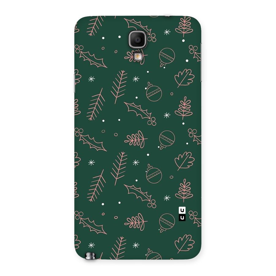 Christmas Vibes Leaves Back Case for Galaxy Note 3 Neo