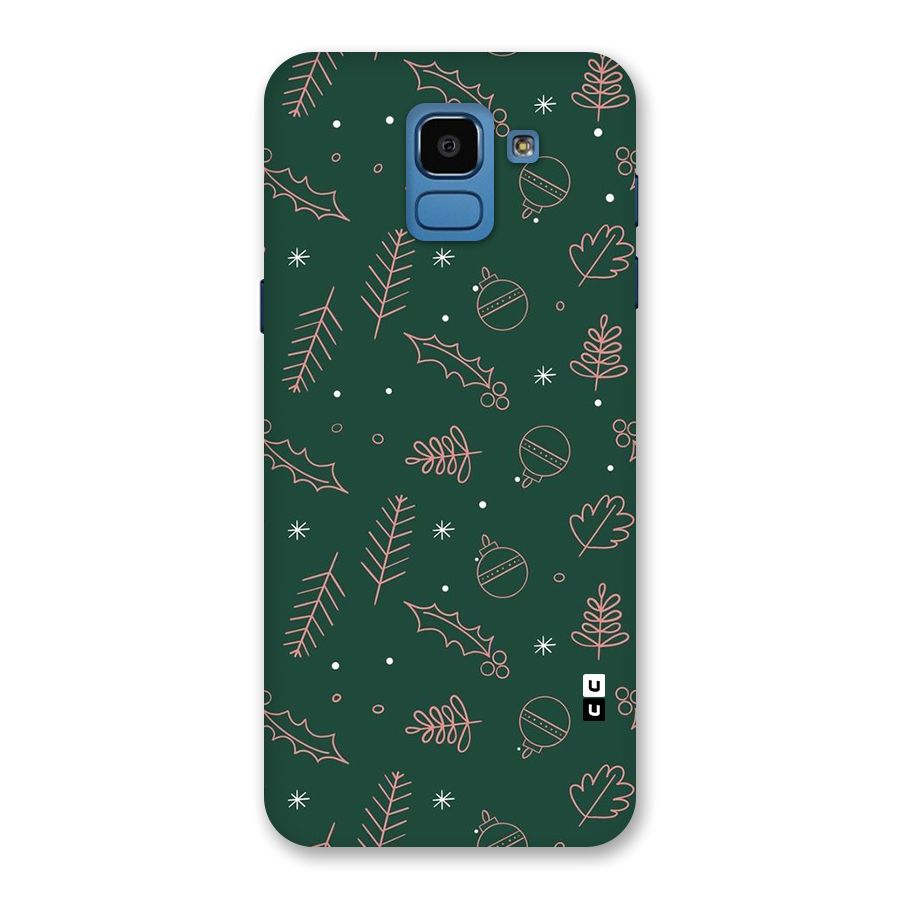 Christmas Vibes Leaves Back Case for Galaxy On6