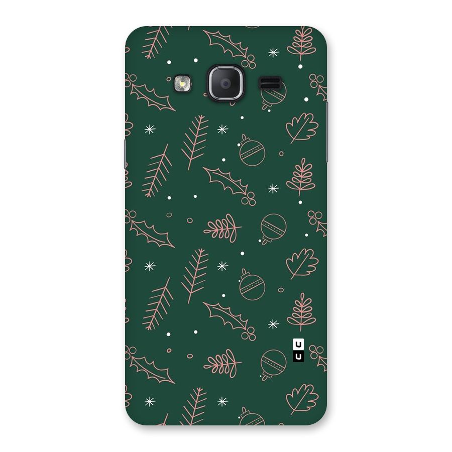 Christmas Vibes Leaves Back Case for Galaxy On7 2015