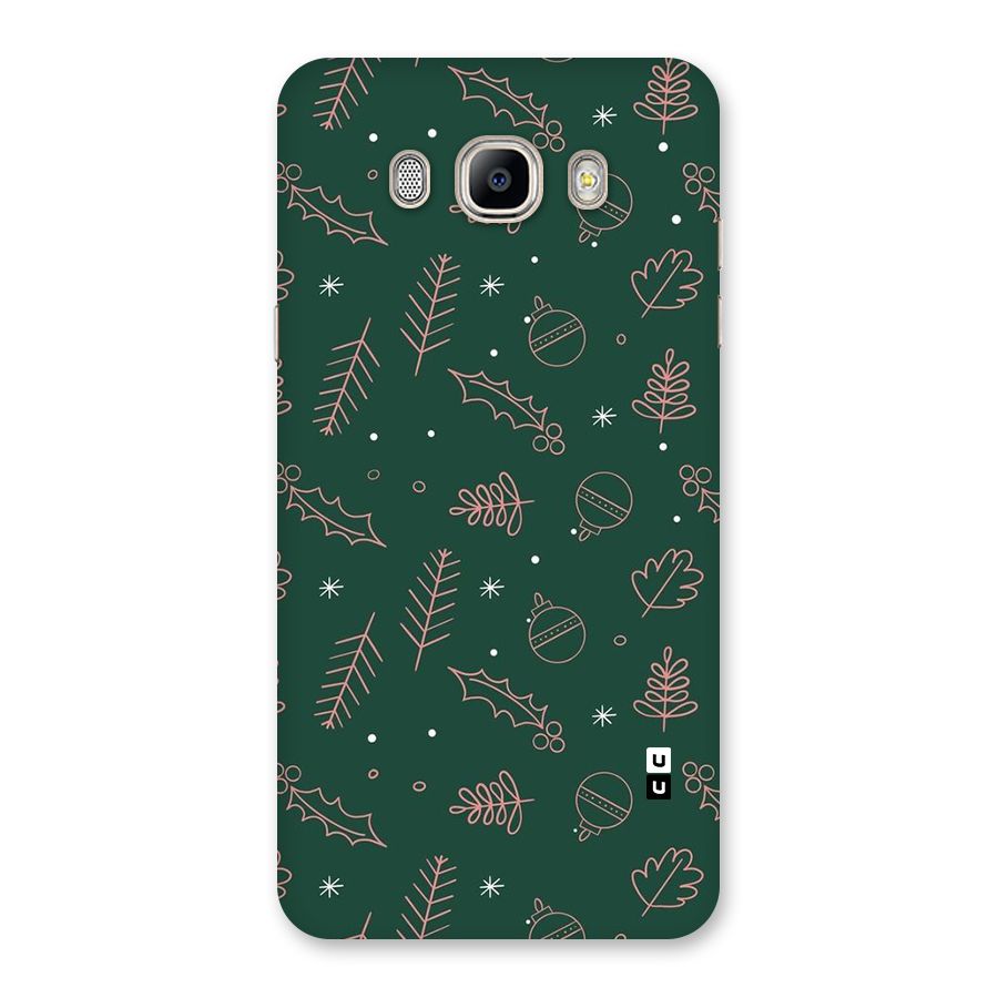 Christmas Vibes Leaves Back Case for Galaxy On8