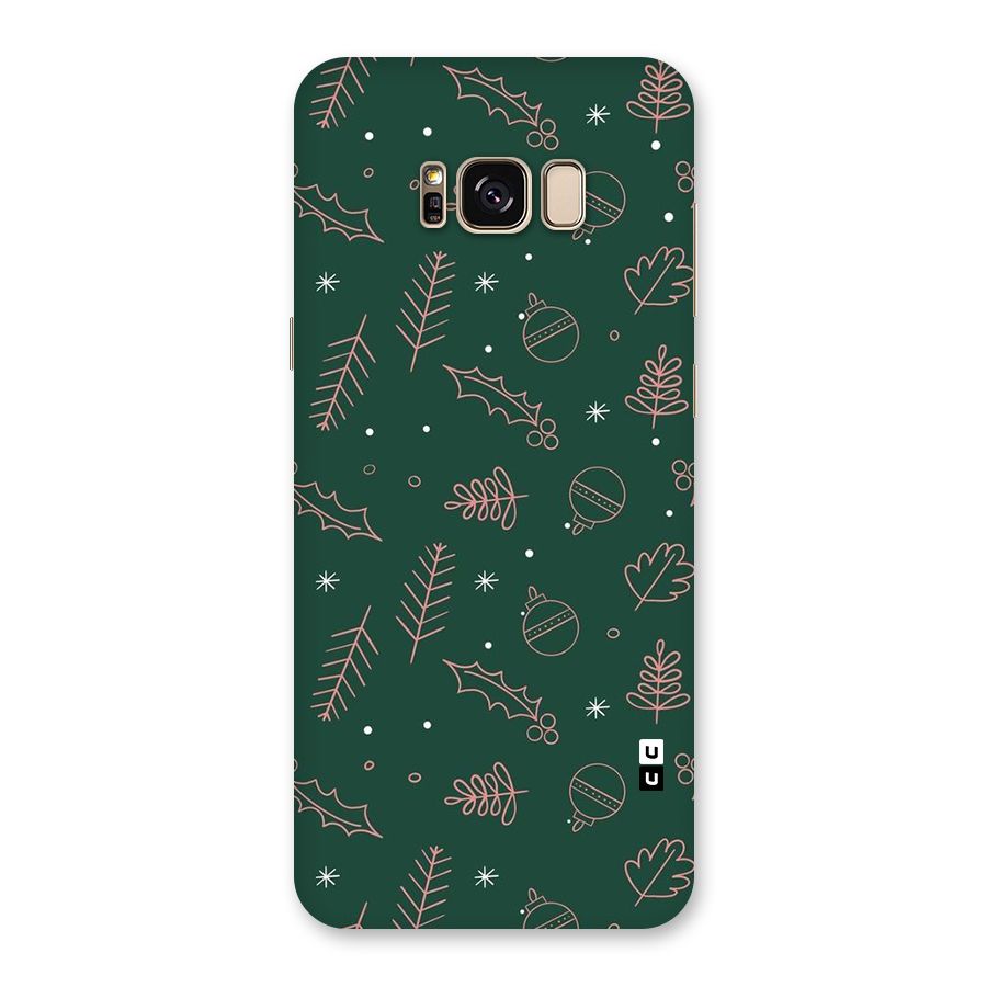 Christmas Vibes Leaves Back Case for Galaxy S8 Plus