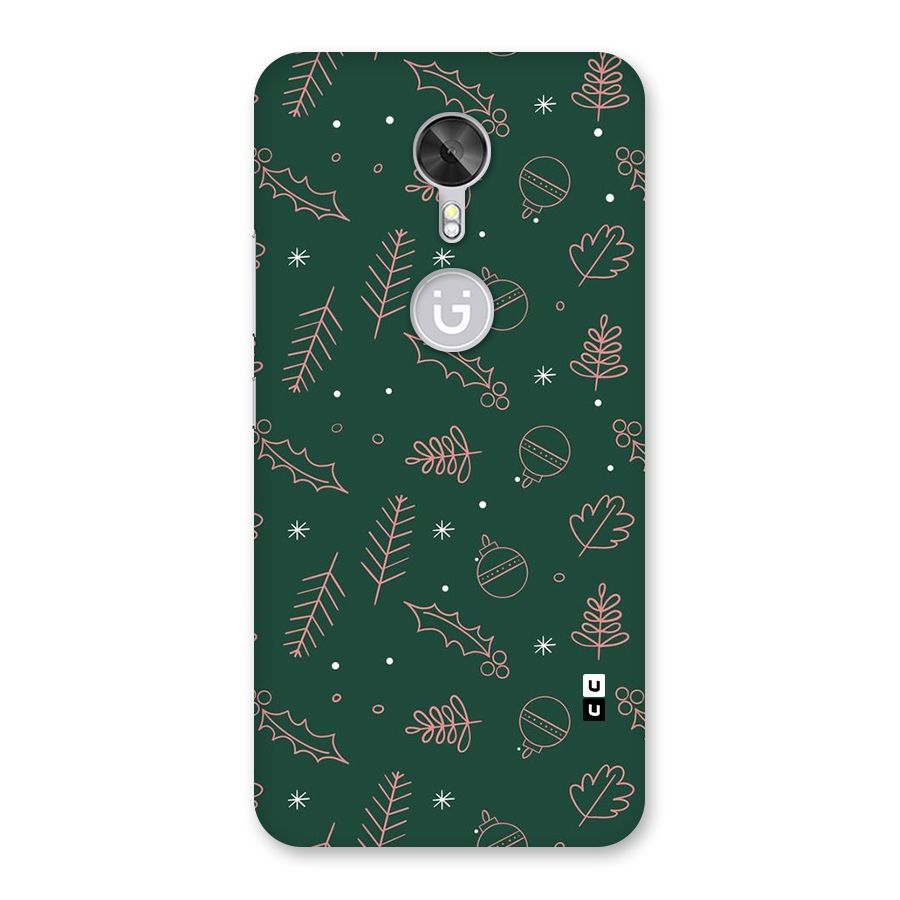 Christmas Vibes Leaves Back Case for Gionee A1