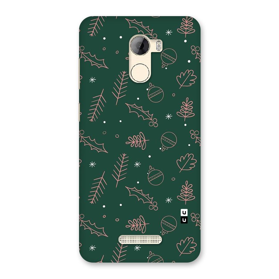 Christmas Vibes Leaves Back Case for Gionee A1 LIte
